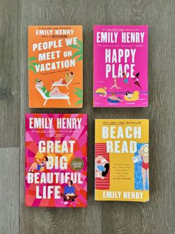 Emily Henry Books - Happy Place, People We Meet on Vacation, Great Big Beautiful Life