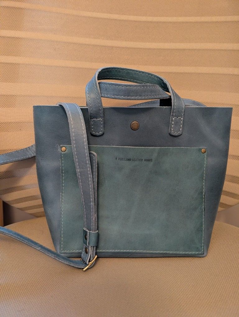 Portland Leather Mini Crossbody Tote