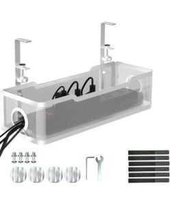 All new under desk cable management tray