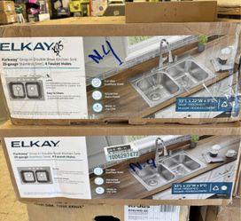 Elkay Parkway 33 in. Drop-in Single Bowl 20-Gauge Stainless Steel Kitchen Sink Only