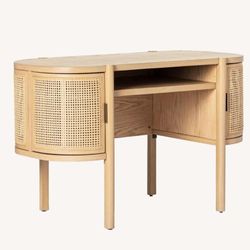 Large Modern Caned Desk