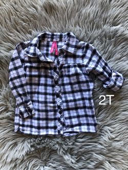 Toddler Girl Flannel Shirt 2T