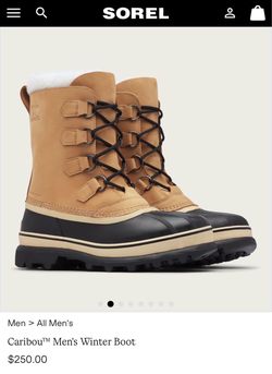 Men’s 9 Sorrel Caribou Waterproof Boots