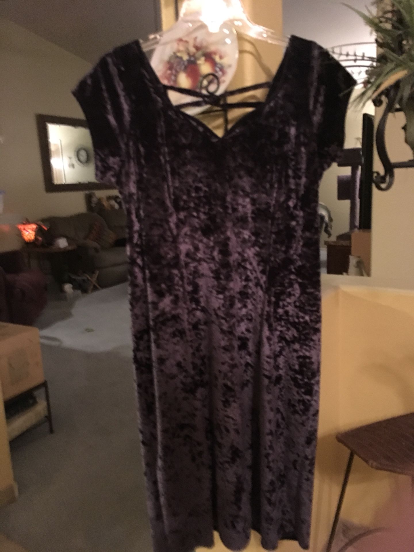 Velvet purple dress size large