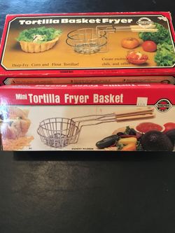 Fryer basket tortilla bowl