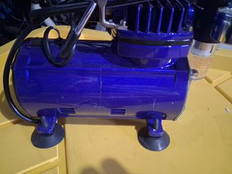 Mini Airbrush Air Compressor (blue)