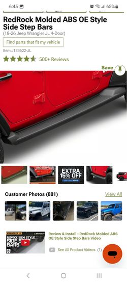 2018–2026 4-door Jeep Wrangler JL Running Boards