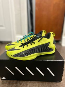 Green/black/blue anthony Edward’s 1 basketball shoe
