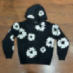 Black and white Denim Tears Hoodie