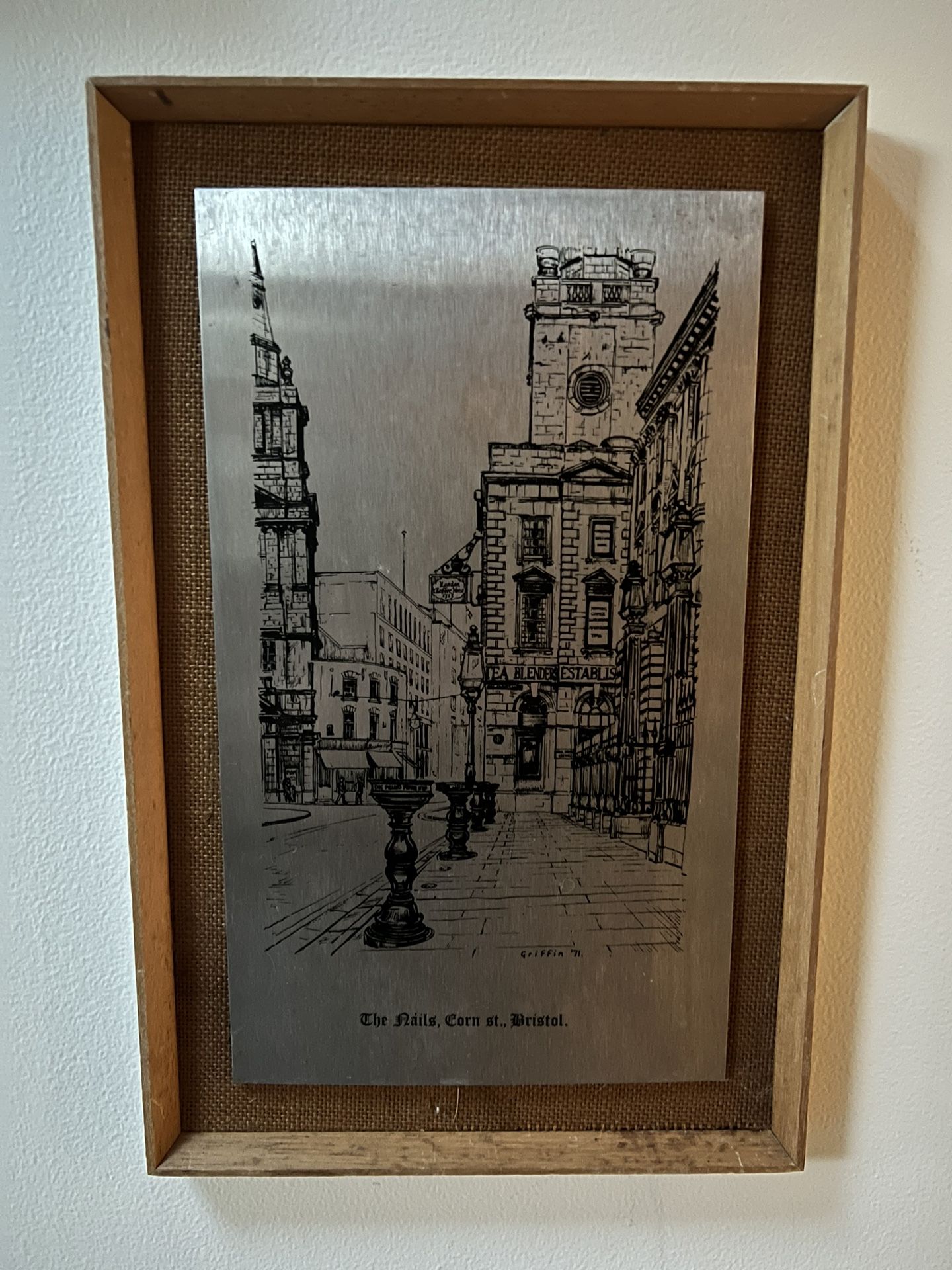 On The Nails, Corn st., Bristol Omicways Steel Vintage Picture By Peter Griffin, 1971