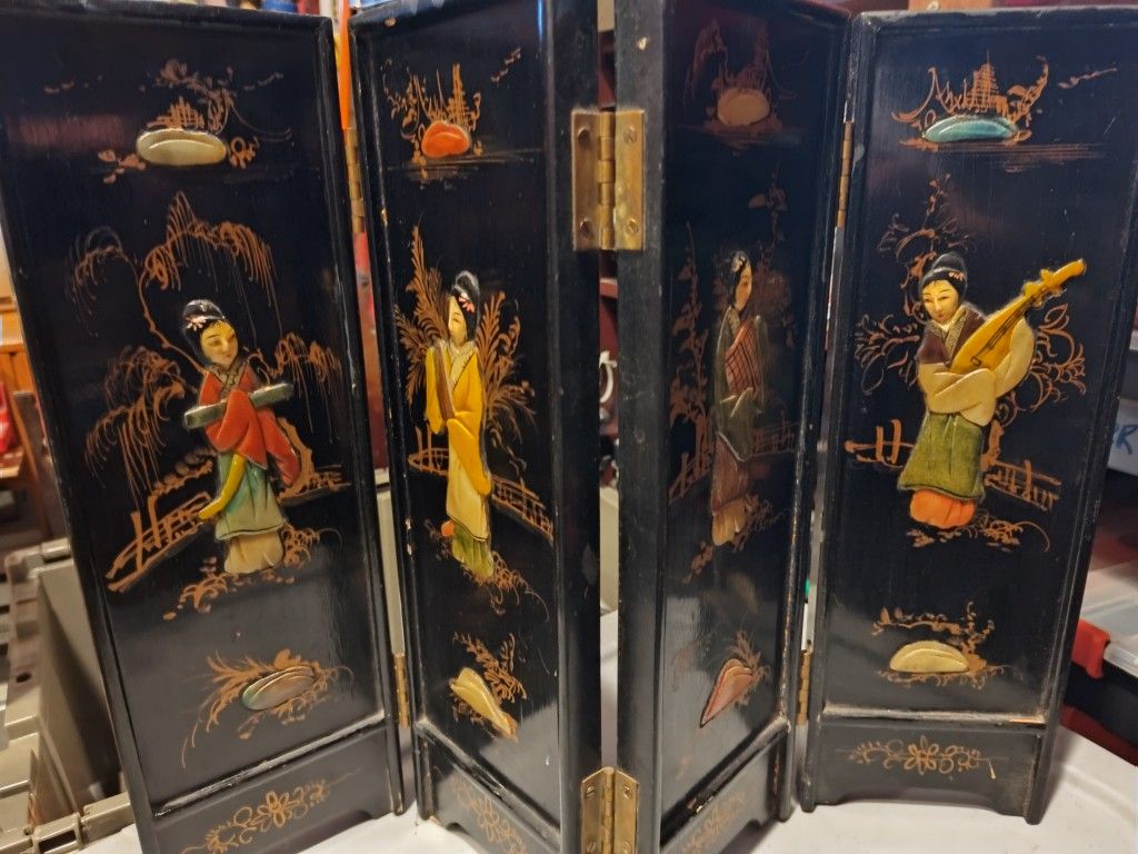 Chinese Art Deco Panel Or Screen For Fireplace /Etc