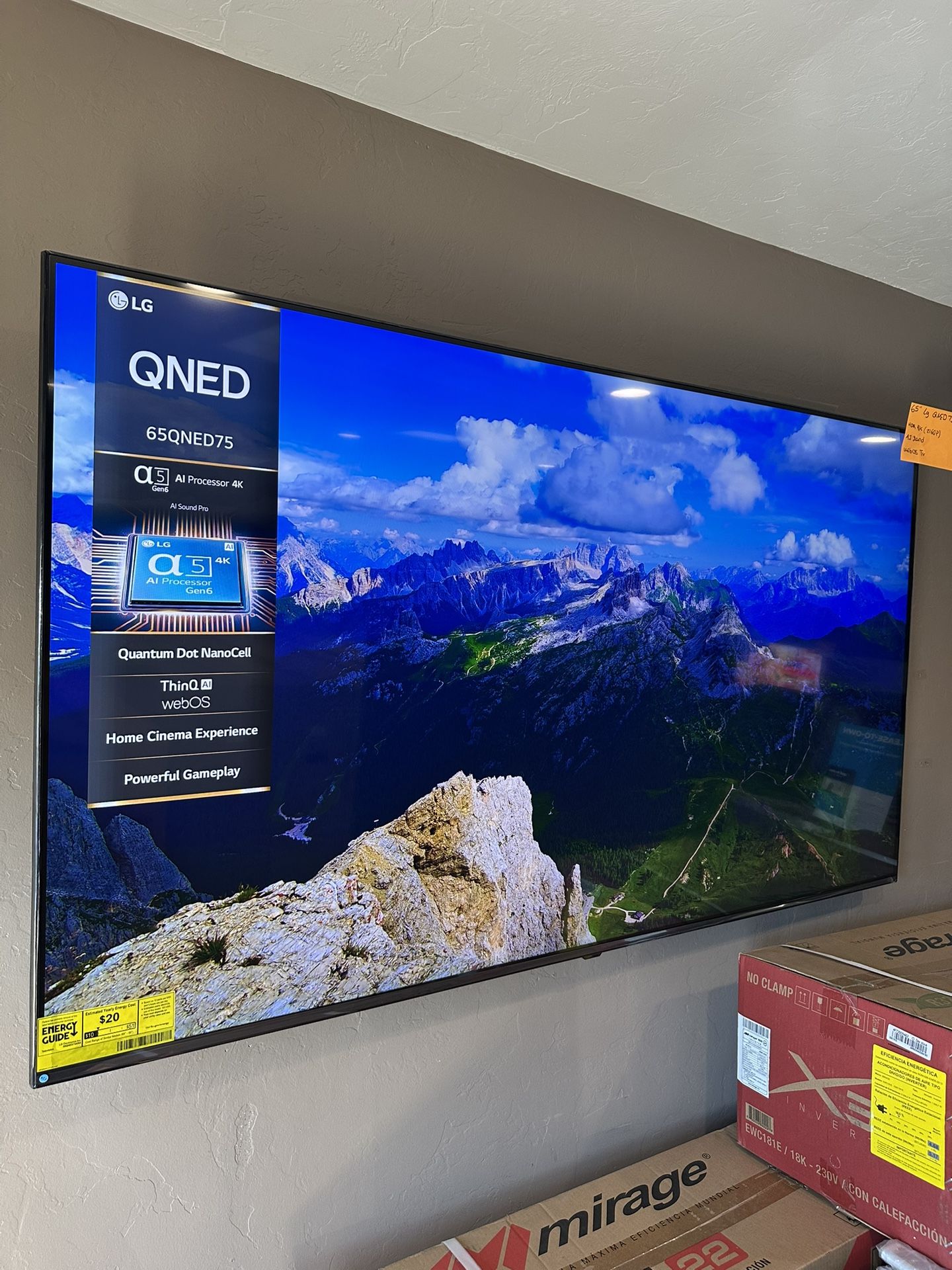 65” Lg Smart 4K Qned75 LED LCD