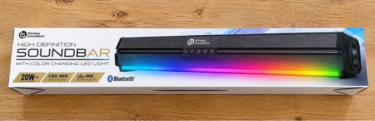 Brand New Soundbar with Color-Changing LED Lights