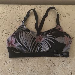 Victoria Secret Lightweight Sport Bra 36C Wire Free Adjustable Racerback