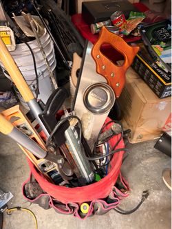 Tools and ladder