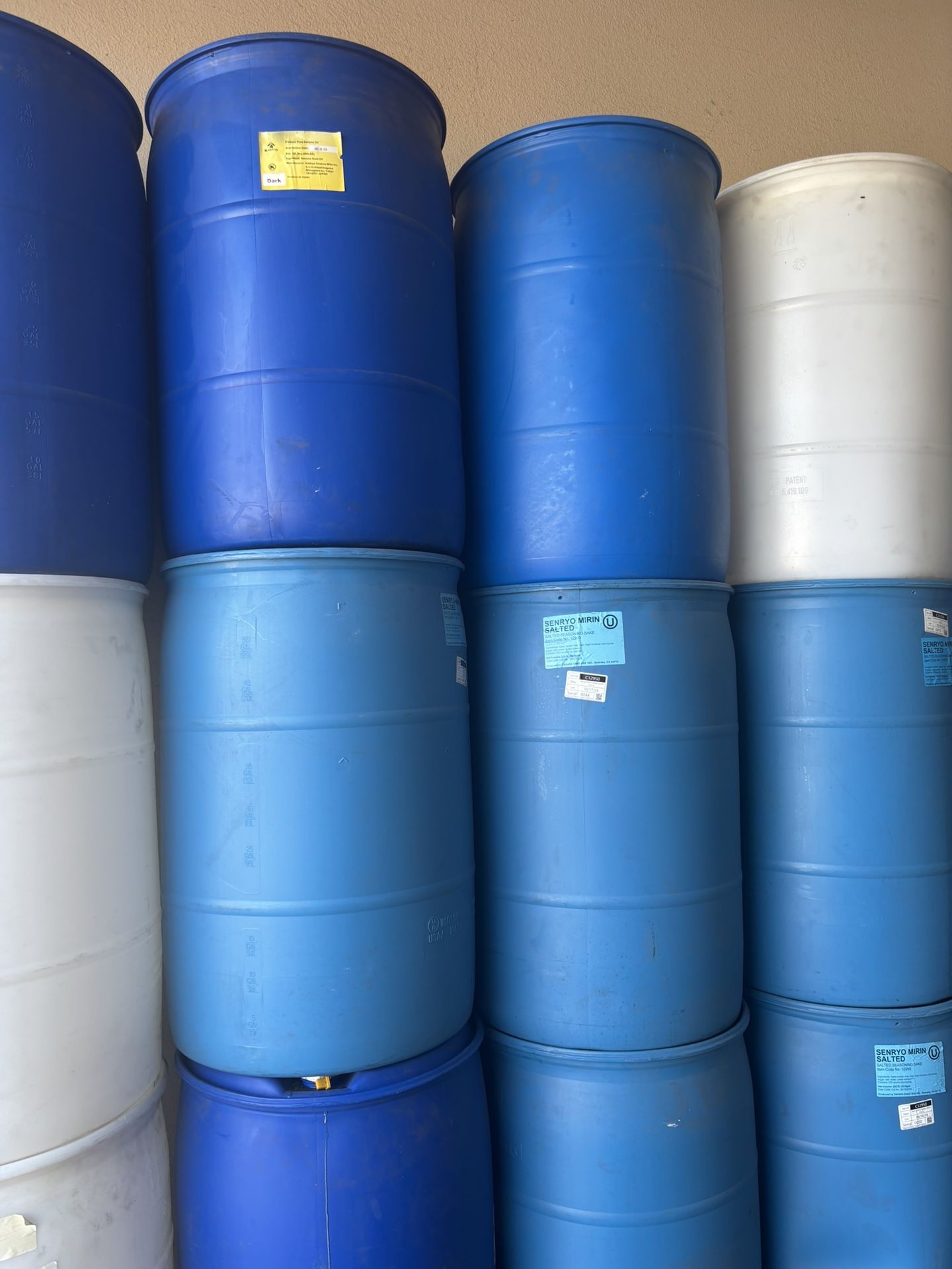 55 Gal Plastic Drums