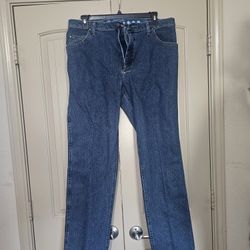Men's Wrangler Blue Jean Pants Cowboy Cut 