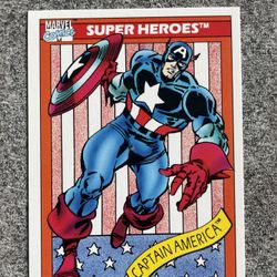 1990 Captain America Marvel Universe Card #1
