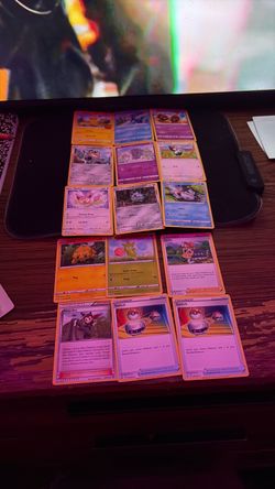 Pokemon card lot plus mew card sleeves