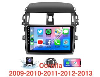 Wireless CarPlay Android Auto Screen Car 9” Corolla 2009-10-11-12-2013 🔥$123 🔥PRICE WITHOUT INSTALLATION