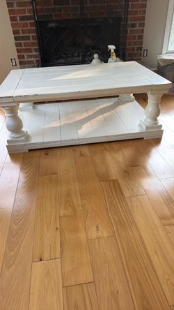 Solid wood coffee table
