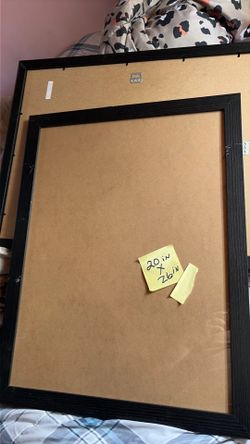 Poster size frames with plastic and wood