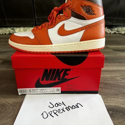 Jordan 1 Og Starfish Size 10M