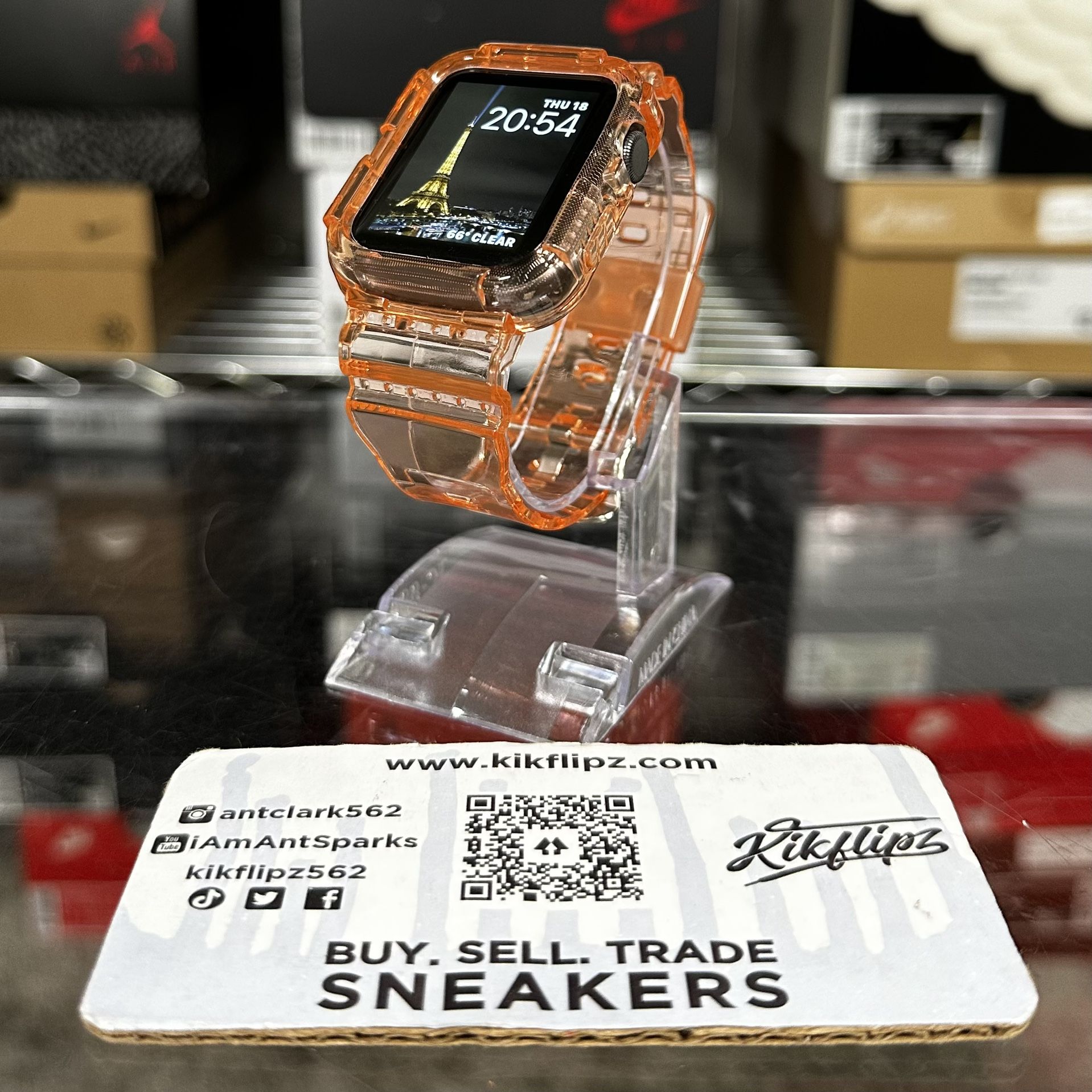 Casio G-Shock Style Apple Watch Band ‘Orange’ (38-44mm)