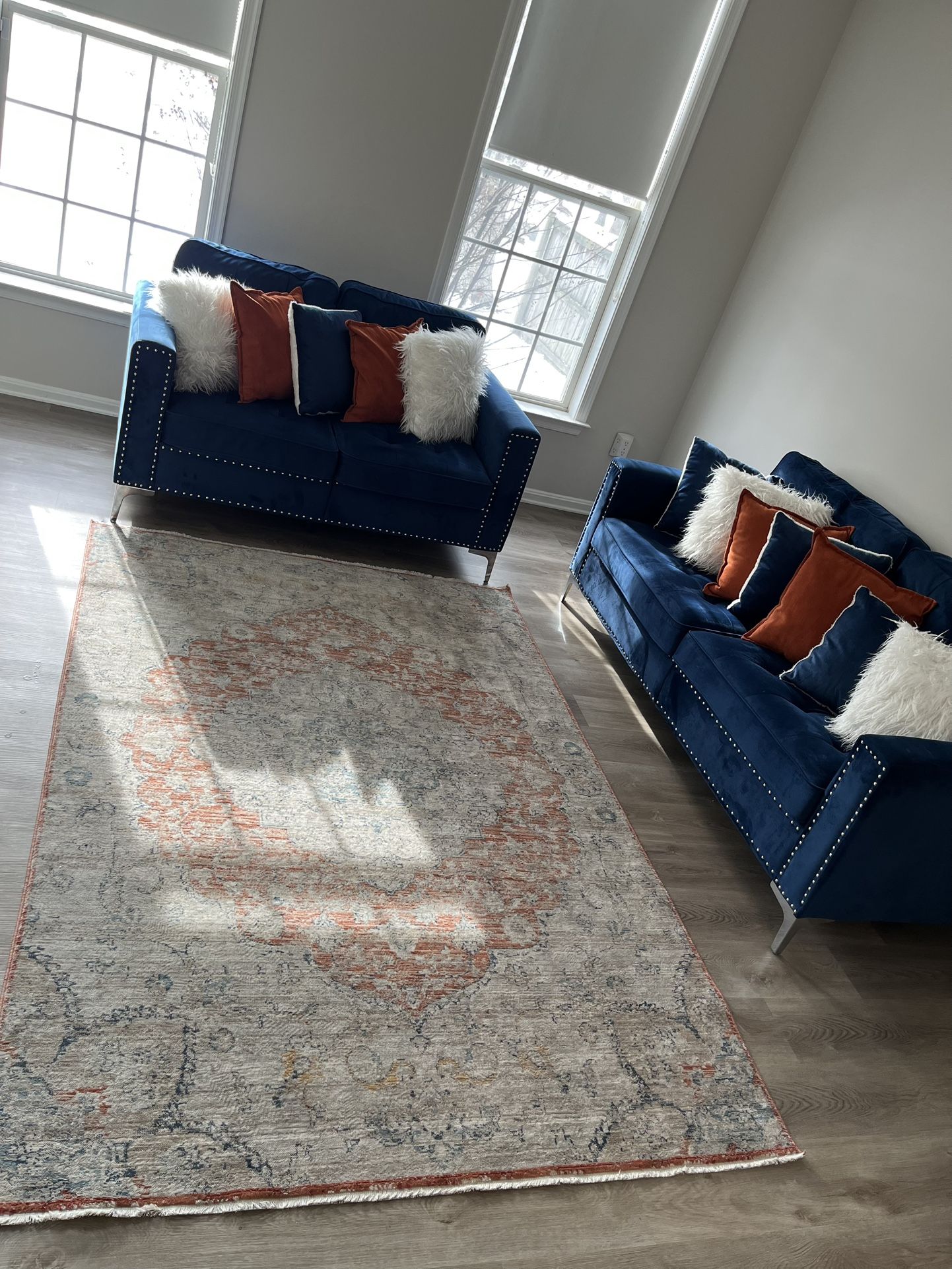 π₯ Sofa & Loveseat Set β $400 OBO π₯ Beautiful matching sofa and loveseat in great condition from a smoke-free/pet free home!