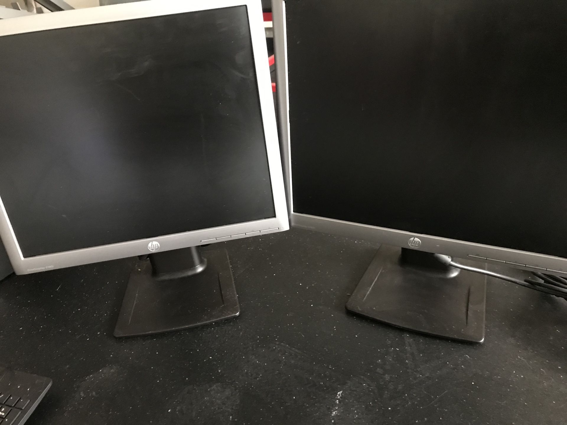 Pair of HP EliteDisplay E190i Monitors