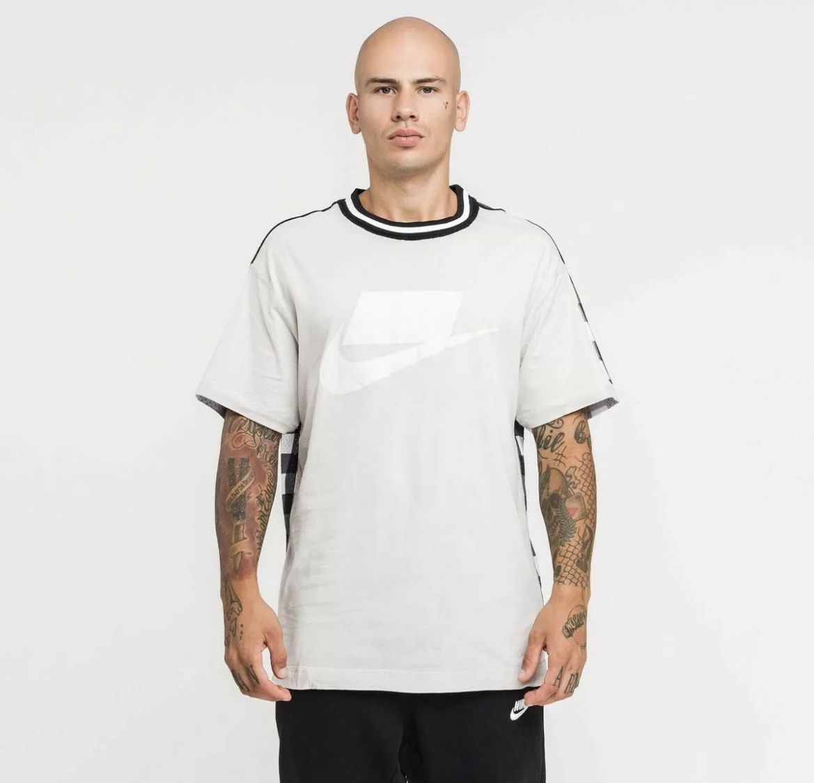 Nike Men's NSW NSP Mesh Plaid T-Shirt BV4544-072 Size Large