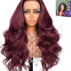 (Burgundy 99J, 24 inch, Body Wave)