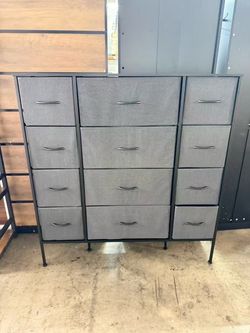 New assembled 12 Drawer Dresser Organizer Large Bedroom Organization, Clothes Storage Drawers, Closet Organizer, Tall Dresser for Living Room, Office,