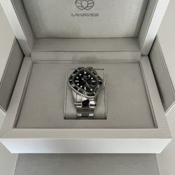 Laarvee Automatic Stainless Steel Wristwatch Black Dial 30m Water Resistant