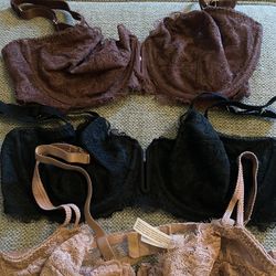Lacey Bra Bundle Of 3 .. Size 38C