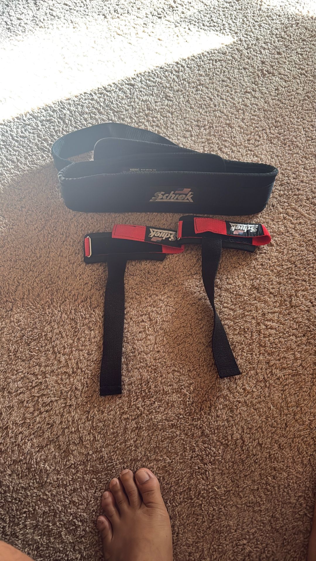 Schiek Weight Lifting Belt And wrist Straps