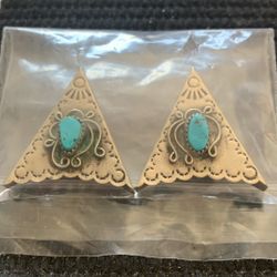 Silver and turquoise