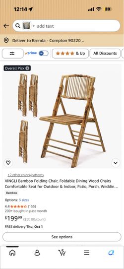 Bamboo chairs
