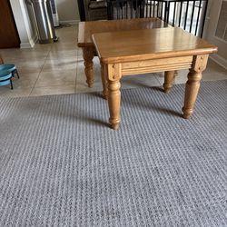 Coffee and end table. Solid wood.