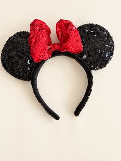 Minnie Mouse Sequin Ears Headband
