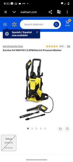 Karcher K4 Electric Pressure Washer 1900 PSI