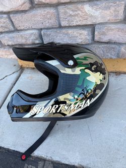 Sportsman Motocross Helmet Camo Design