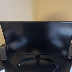 LG 4k Computer Monitor and Speakers 