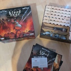 Blood Rage Board Game With Wooden Organization Inserts