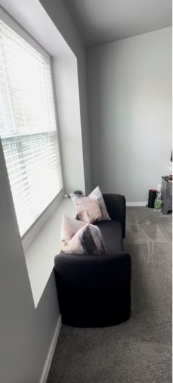 Black Sherpa Upholstery Bench
