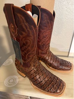 Pirarucu Exotic Cowboy Boots 9.5D – New