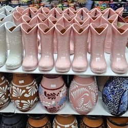 💥👢Talavera Boot Flower Vase 👢💥Talavera & Clay Pottery Store 12031  Firestone Blvd Norwalk Ca 90650  Open Everyday 9AM-7PM Instagram @casaxartesana