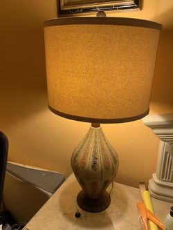 Set of 2 Vintage-Style Mid Century Ceramic Table Lamp
