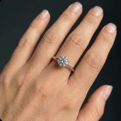 Round Solitaire Diamond Engagement Ring