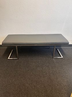 Gray bench